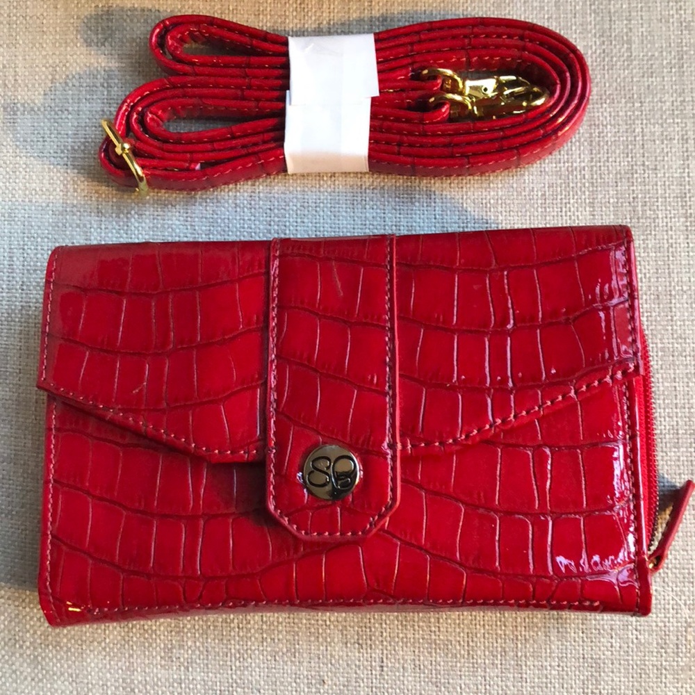 Samantha Brown small purse w long and short strap